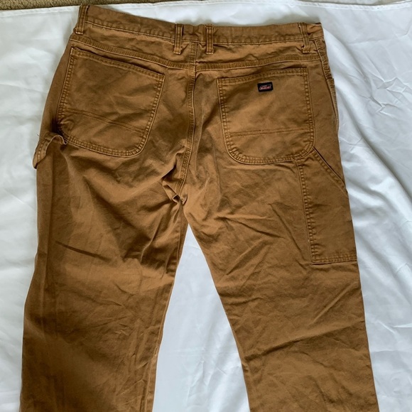 Dickies Men's Tough Max Duck Carpenter Pant 38x34 Stonewashed Brown - Picture 10 of 13